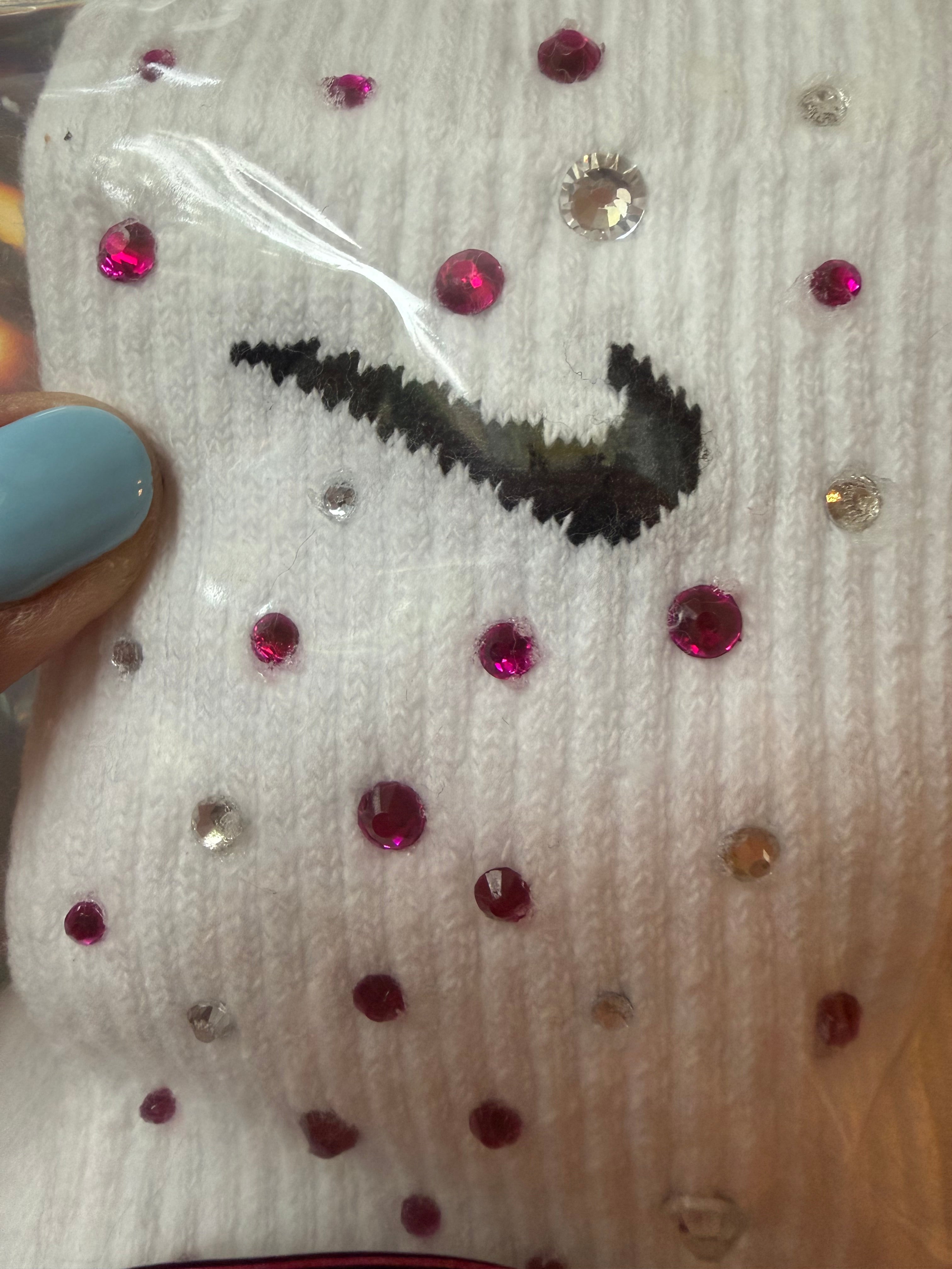 Custom Nike rhinestone socks