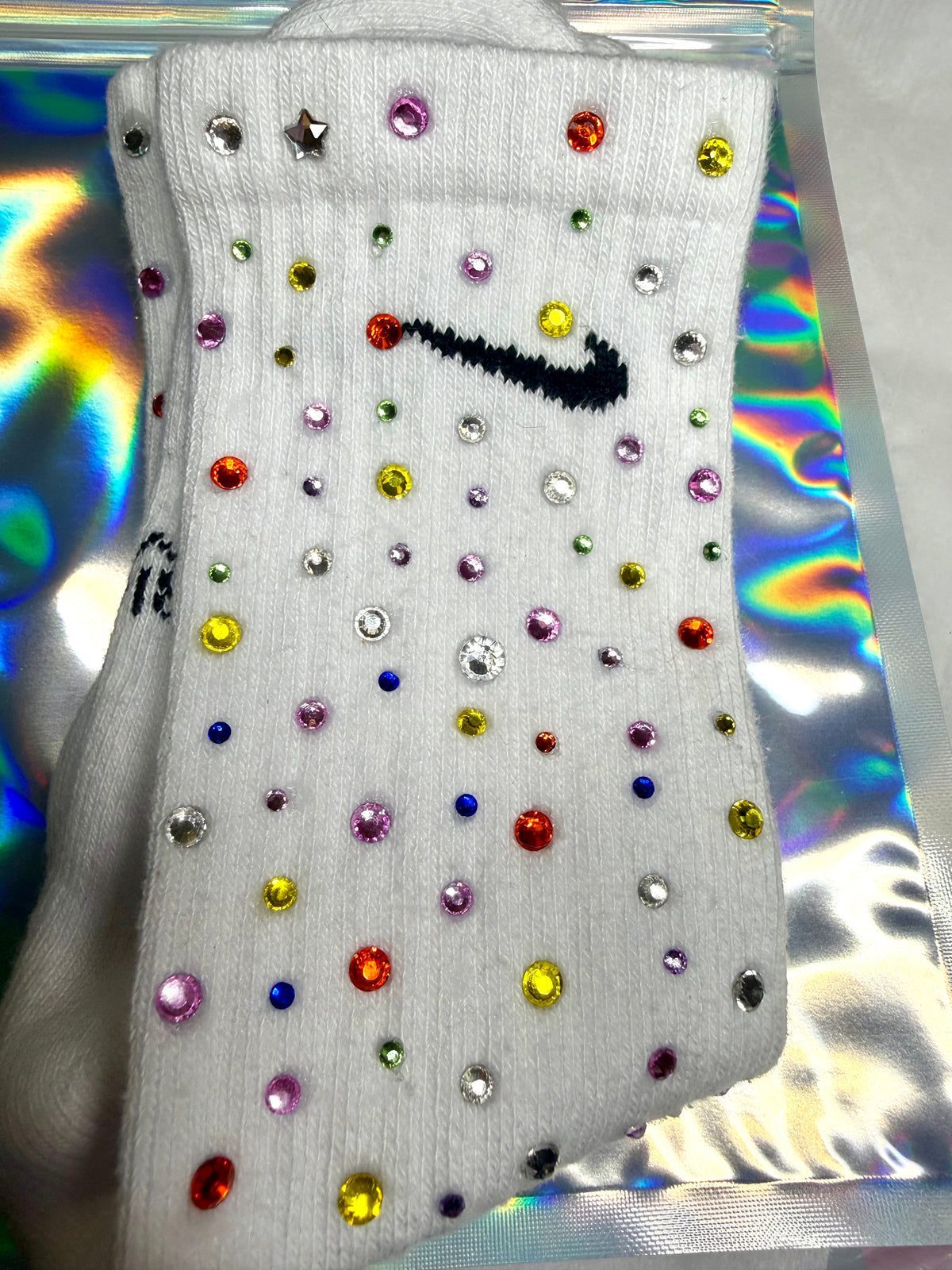 Rainbow Brite Rhinestone socks